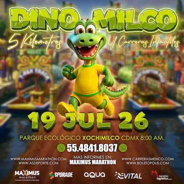 Logotipo Dinomilco 5k